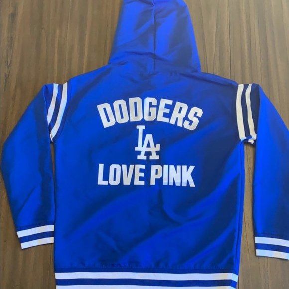 Vs Pink Mlb La Dodgers Halfzip Anorak 